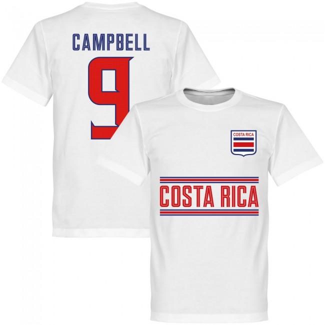 Costa Rica Campbell 9 Team T-Shirt - White