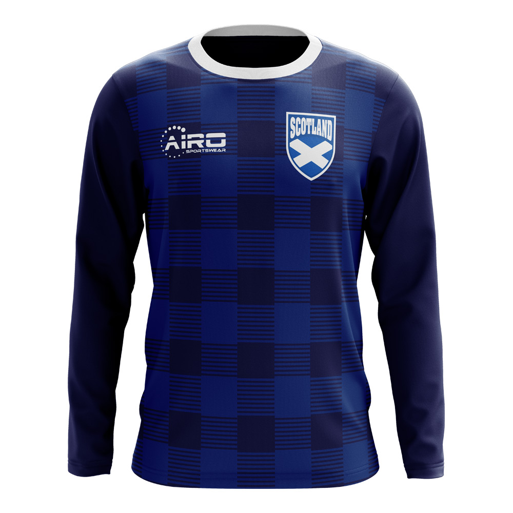 Scotland 2018-2019 Long Sleeve Tartan Concept Shirt (Kids)