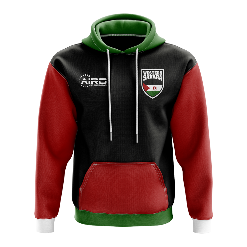 Western Sahara Concept Country Football Hoody (Black)