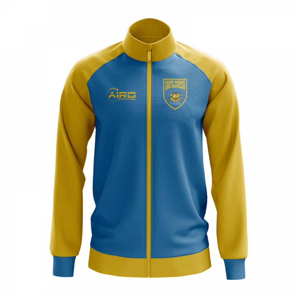 Saint Pierre and Miquelon Concept Football Track Jacket (Sky)