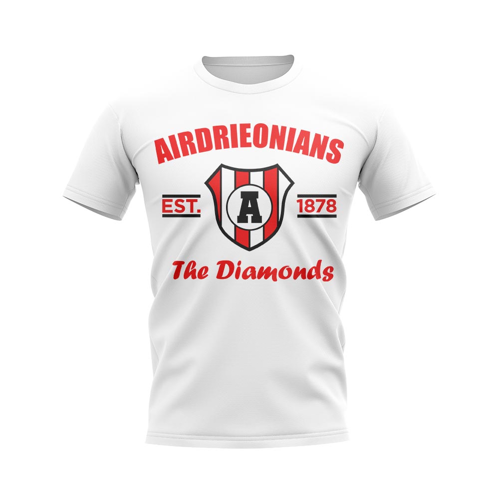 Airdrieonians Established Football T-Shirt (White)