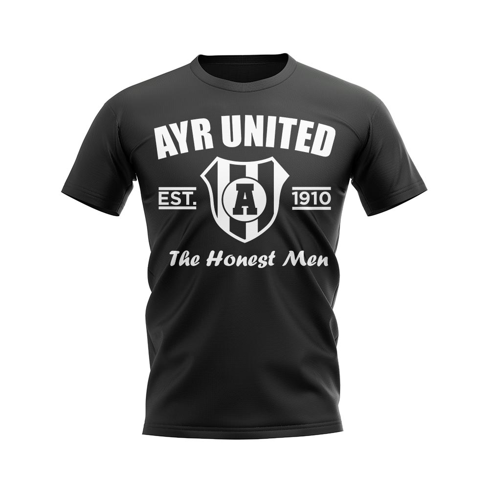 Ayr United Established Football T-Shirt (Black)