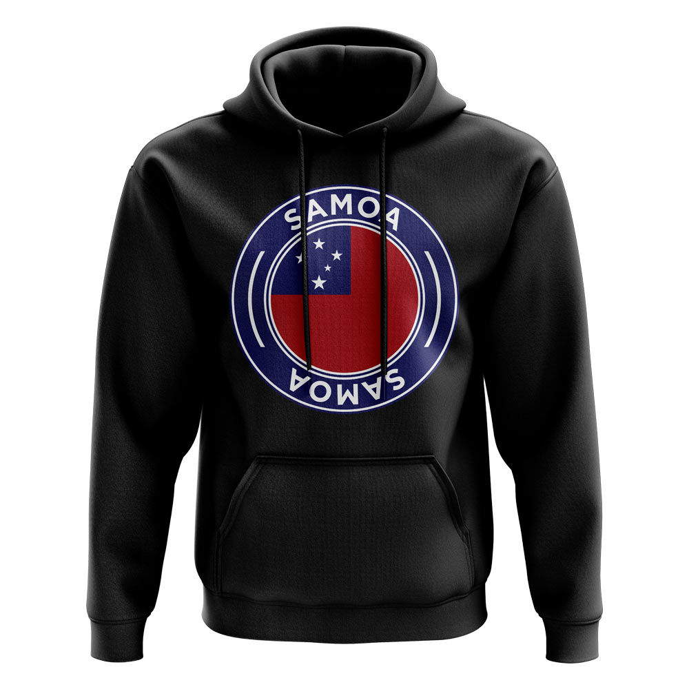 Samoa Football Badge Hoodie (Black)