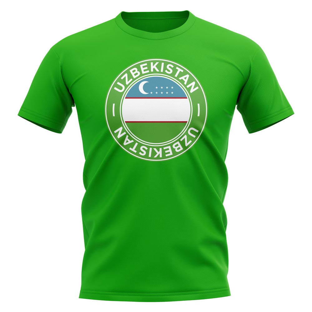 Uzbekistan Football Badge T-Shirt (Green)