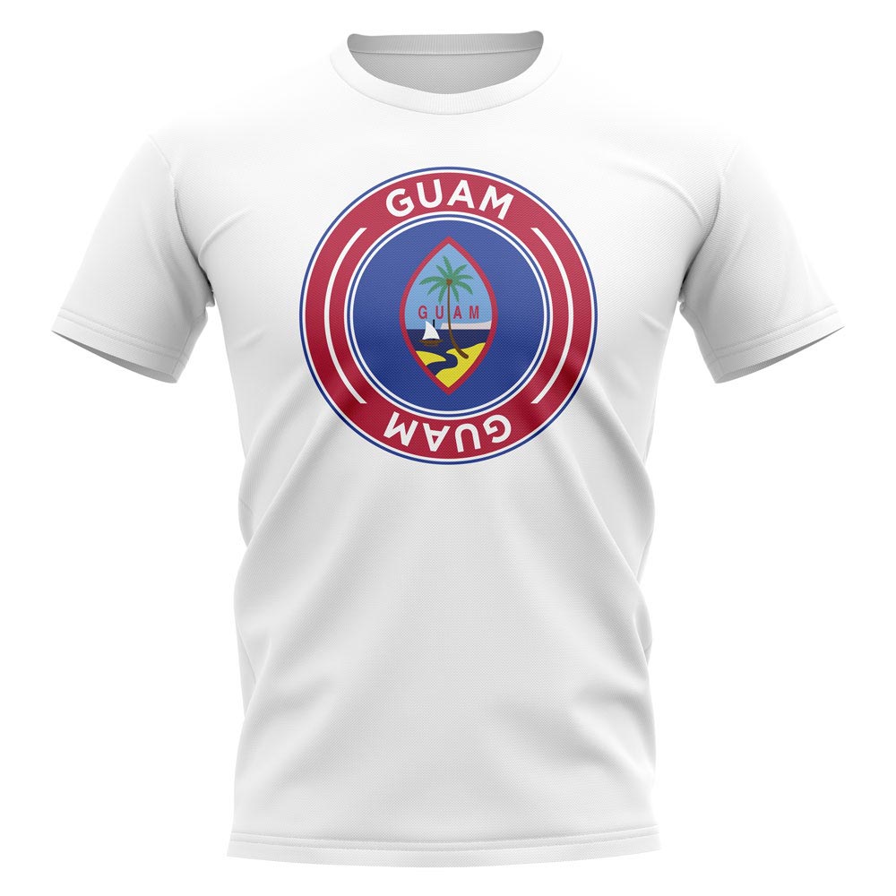 Guam Football Badge T-Shirt (White)