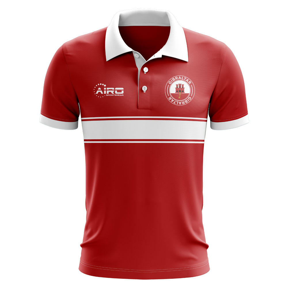 Gibraltar Concept Stripe Polo Shirt (Red) (Kids)