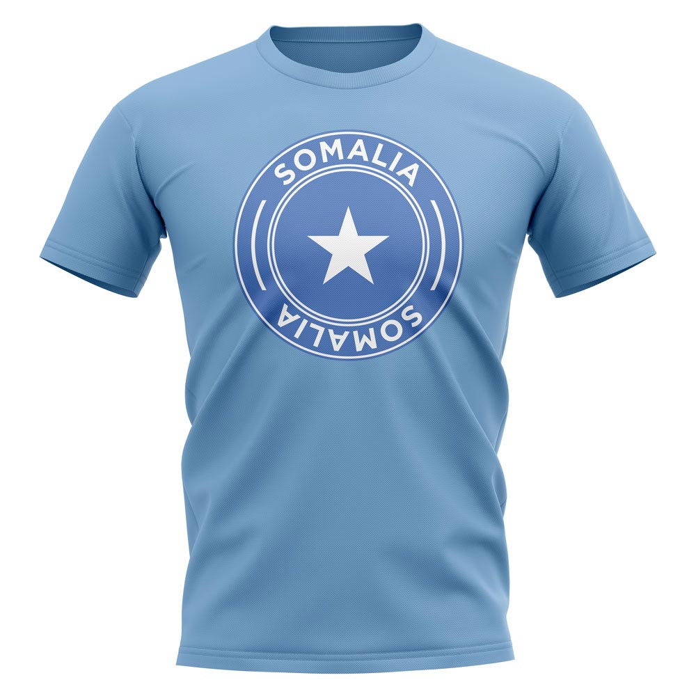 Somalia Football Badge T-Shirt (Sky)