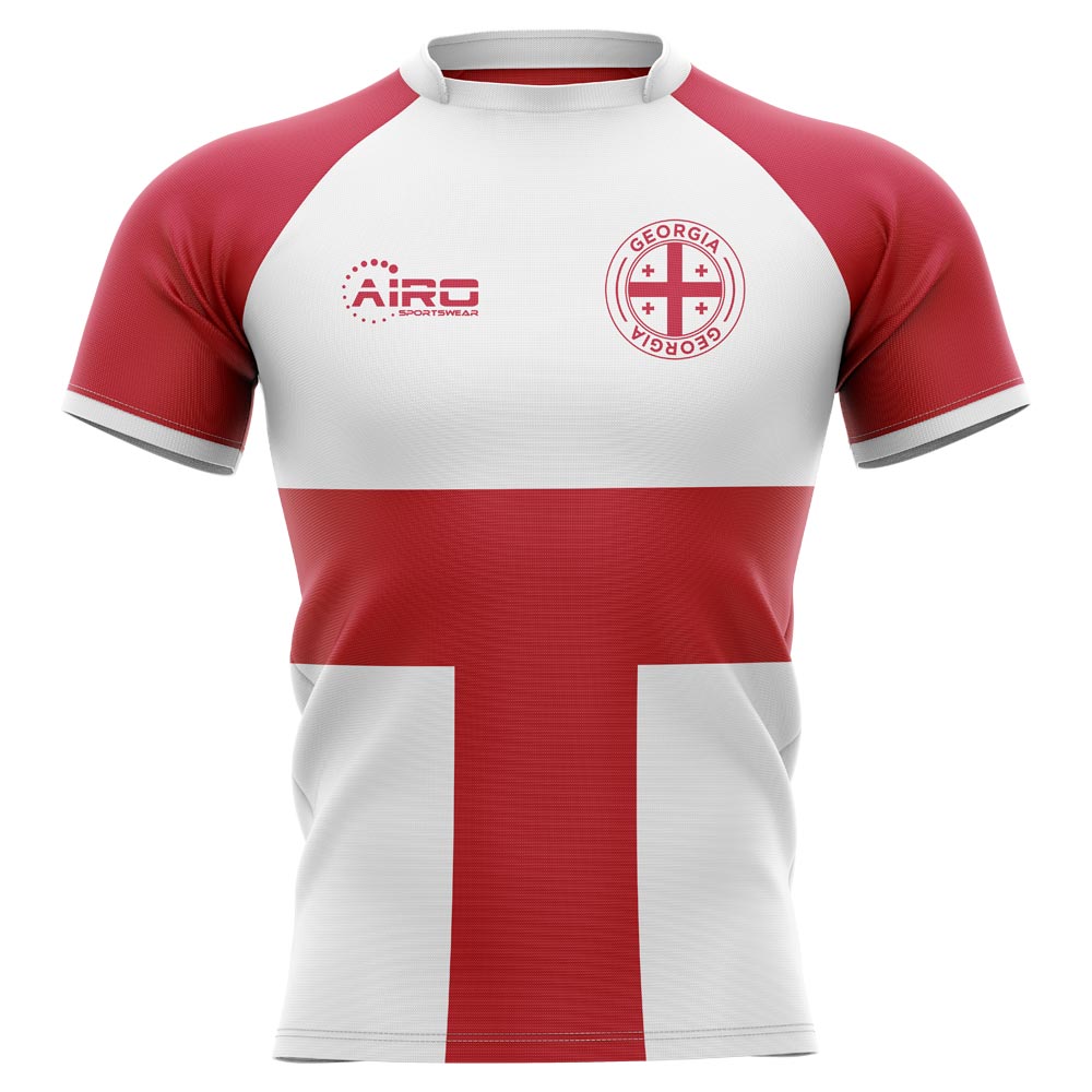 Georgia 2019-2020 Flag Concept Rugby Shirt - Womens