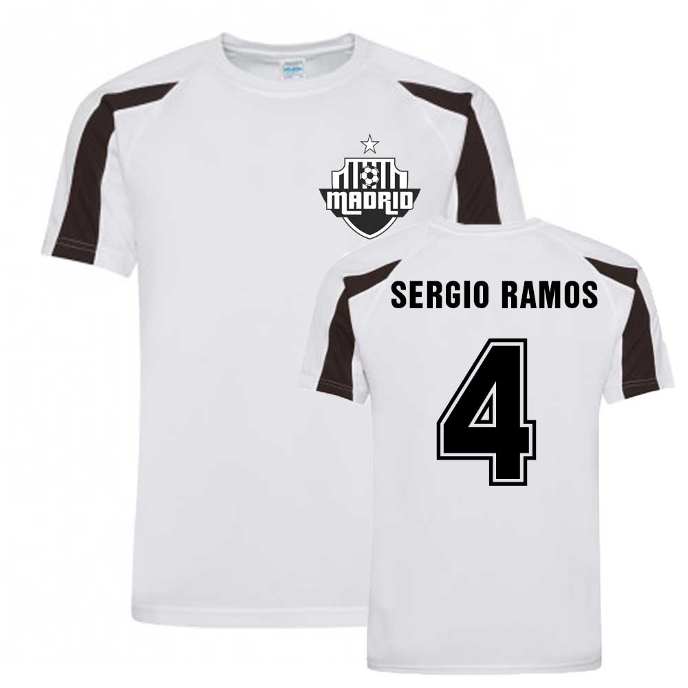 Sergio Ramos Madrid Sports Training Jersey (White)