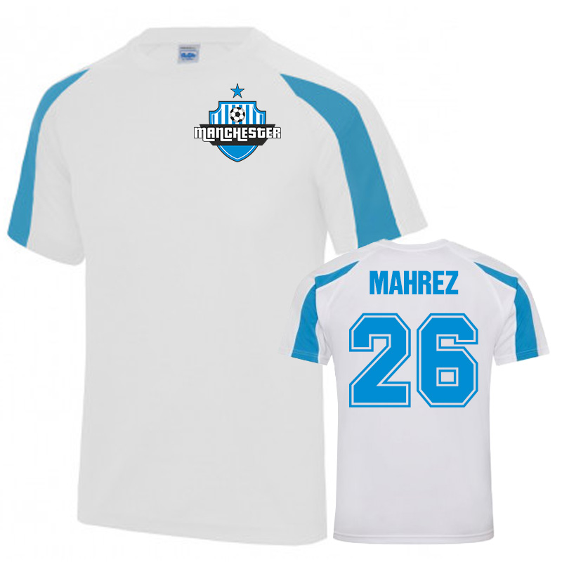 Riyad Mahrez Man City Sports Training Jersey (White)