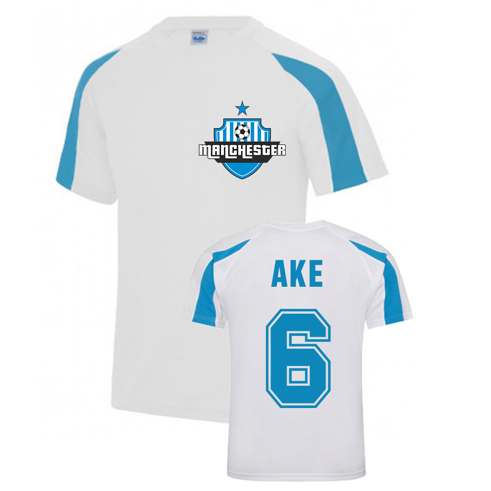 Nathan Ake Manchester City Sports Training Jersey (White)