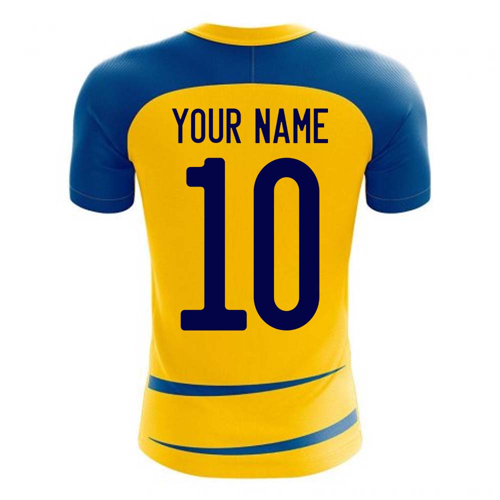 Sweden 2024-2025 Home Concept Football Kit (Airo) (Your Name)