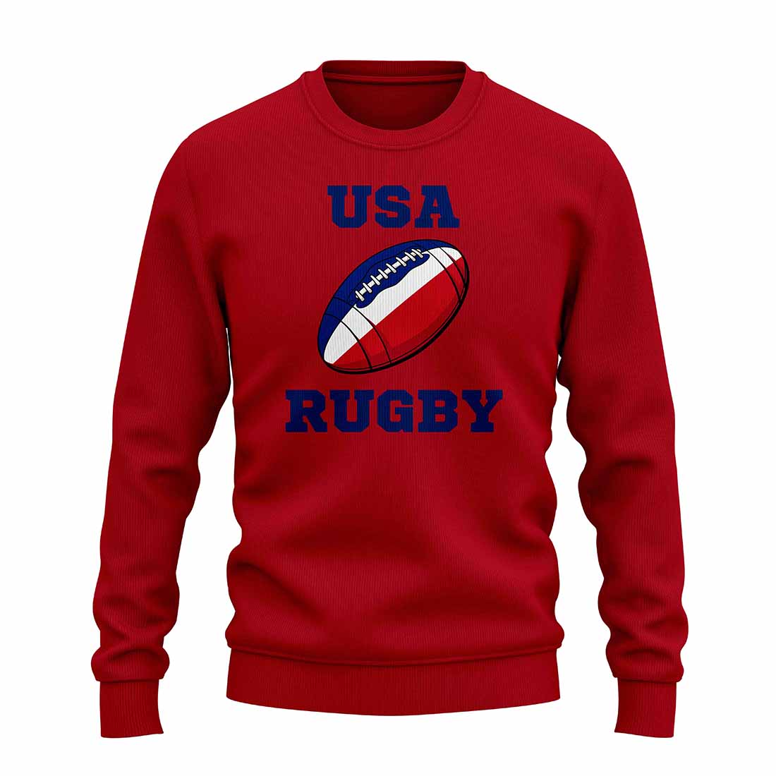 USA Rugby Ball Sweatshirt (Red)