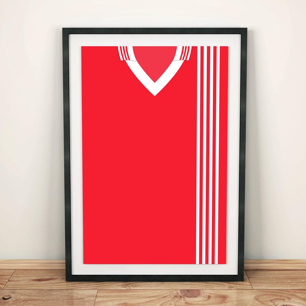 Aberdeen 1976 Football Shirt Art Print