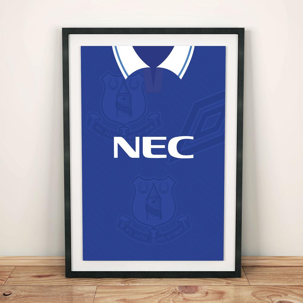 Everton 1993-95 Football Shirt Art Print