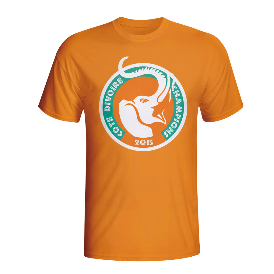 Ivory Coast 2015 African Nation Winners Tee (Orange)