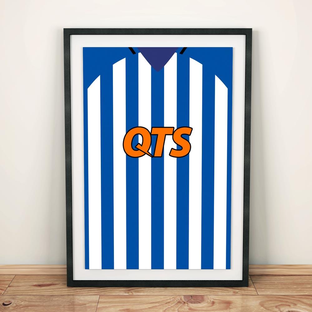 Kilmarnock 18/19 Football Shirt Art Print