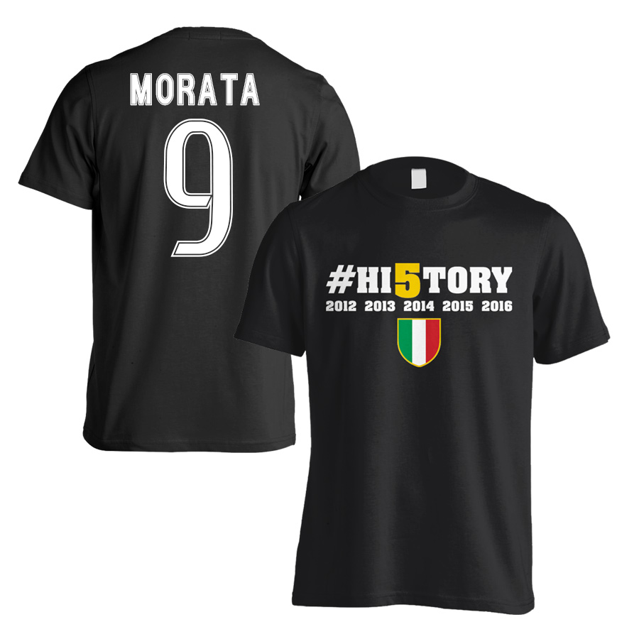 Mexico vlot Tentakel Juventus History Winners T-Shirt (Morata 9) - Black [TSHIRTBLACK] - $20.95  Teamzo.com
