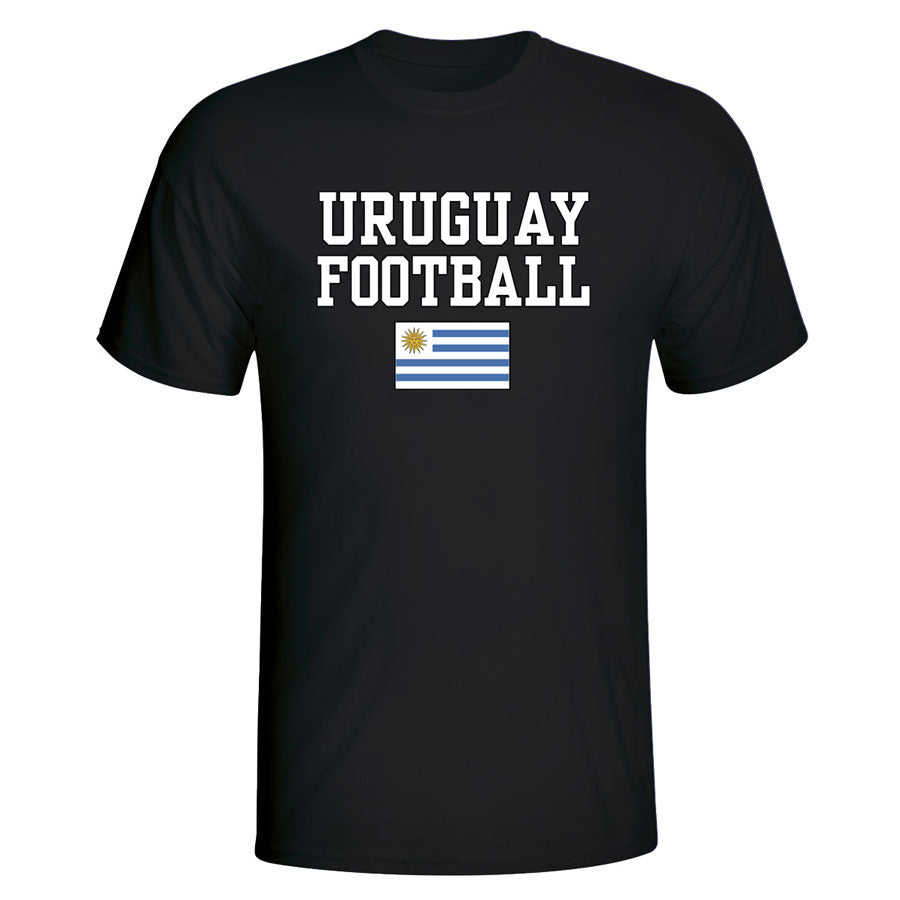 Uruguay Football T-Shirt - Black