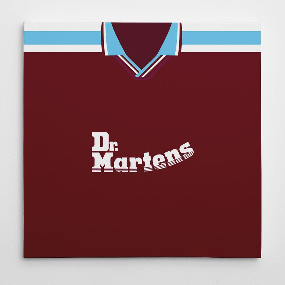 West Ham 1999-01 Football Canvas Print