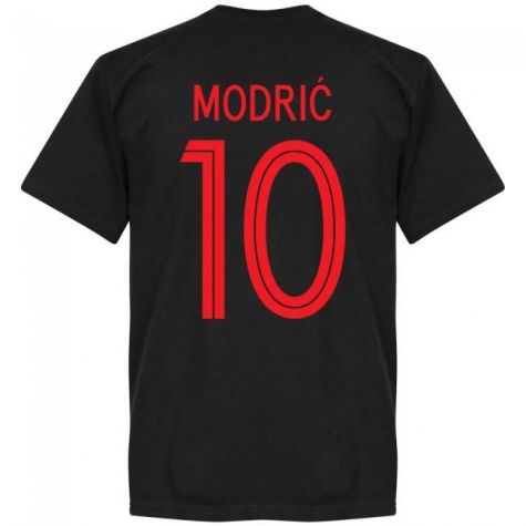 Croatia Modric 10 Team T-Shirt - Black