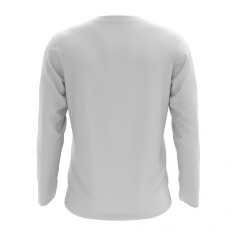 North Korea Core Football Country Long Sleeve T-Shirt (White)