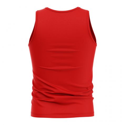 Costa Rica Core Football Country Sleeveless Tee (Red)