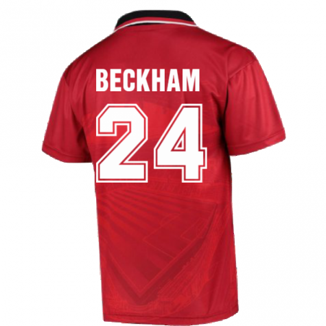 1996 Manchester United Home Football Shirt (BECKHAM 24)