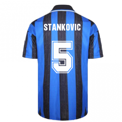 1998 Inter Milan Score Draw Home Shirt (STANKOVIC 5)