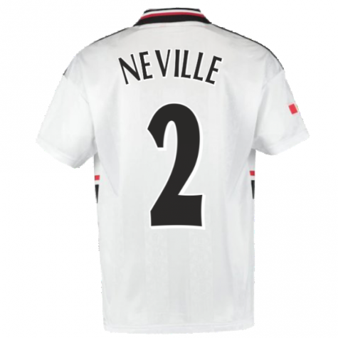 1999 Manchester United Away Football Shirt (NEVILLE 2)