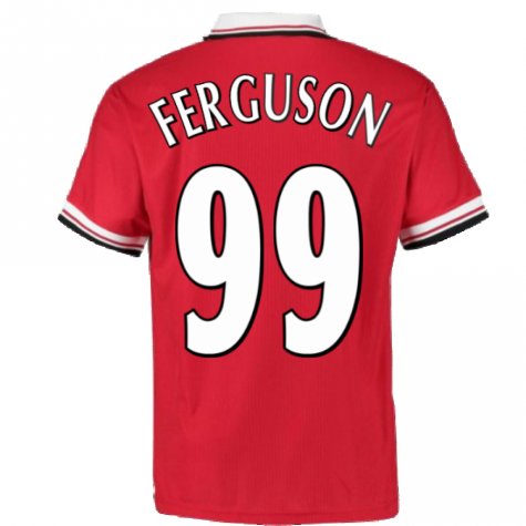 1999 Manchester United Home Football Shirt (FERGUSON 99)