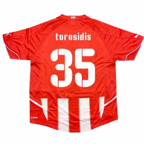 2010-2011 Olympiakos Home Shirt (Torosidis 35)