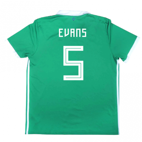 2017-2018 Northern Ireland Home Shirt ((Very Good) L) (Evans 5)