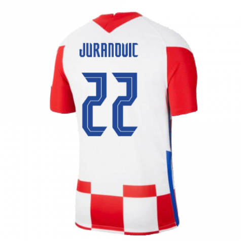 2020-2021 Croatia Home Nike Football Shirt (JURANOVIC 22)