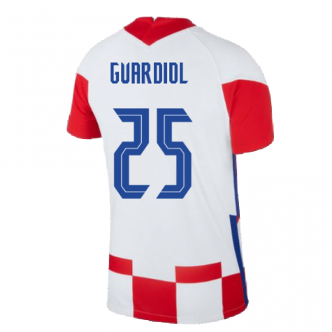 2020-2021 Croatia Home Nike Vapor Shirt (GVARDIOL 25)