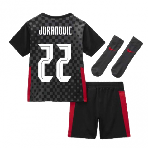 2020-2021 Croatia Little Boys Away Mini Kit (JURANOVIC 22)