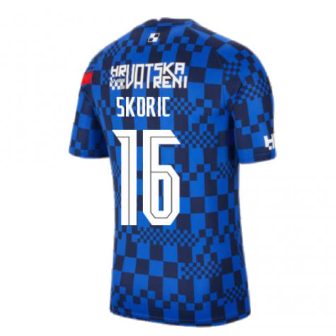 2020-2021 Croatia Pre-Match Training Shirt (Blue) - Kids (SKORIC 16)