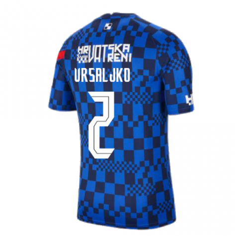 2020-2021 Croatia Pre-Match Training Shirt (Blue) - Kids (VRSALJKO 2)