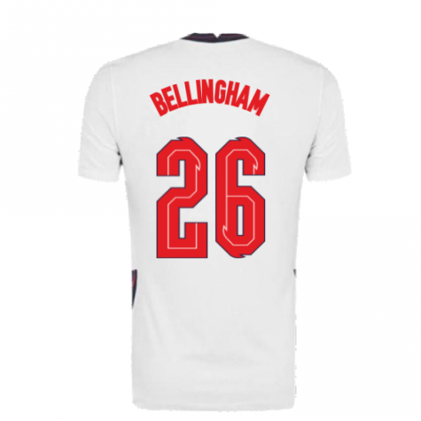 2020-2021 England Home Nike Football Shirt (Bellingham 26)