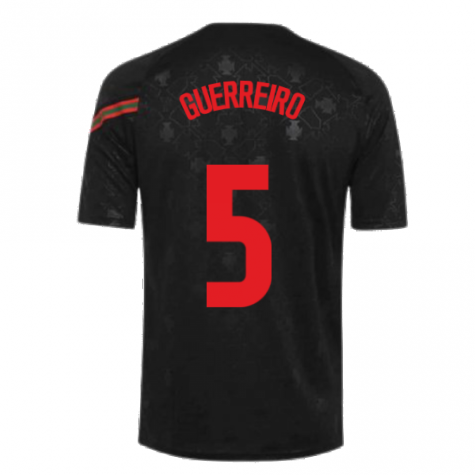 2020-2021 Portugal Pre-Match Training Shirt (Black) - Kids (GUERREIRO 5)