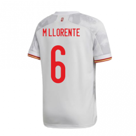 2020-2021 Spain Away Shirt (M LLORENTE 6)