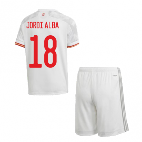 2020-2021 Spain Away Youth Kit (JORDI ALBA 18)