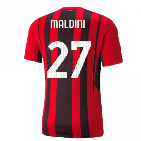 2021-2022 AC Milan Home Shirt (MALDINI 27)