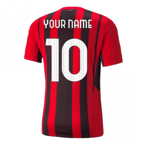 2021-2022 AC Milan Home Shirt (Your Name)