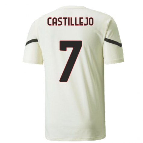 2021-2022 AC Milan Pre-Match Jersey (Afterglow) (CASTILLEJO 7)