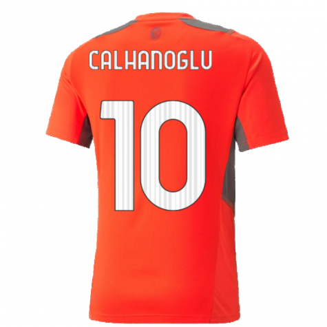 2021-2022 AC Milan Training Jersey (Red) (CALHANOGLU 10)