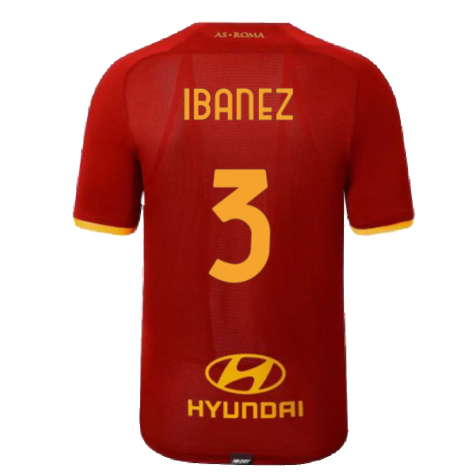 2021-2022 AS Roma Home Shirt (IBANEZ 3)