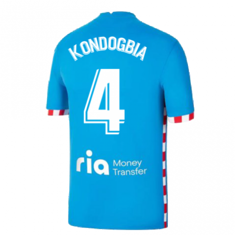 2021-2022 Atletico Madrid 3rd Shirt (KONDOGBIA 4)