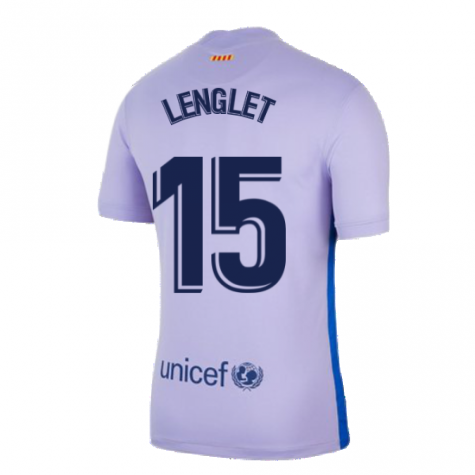 2021-2022 Barcelona Away Shirt (LENGLET 15)