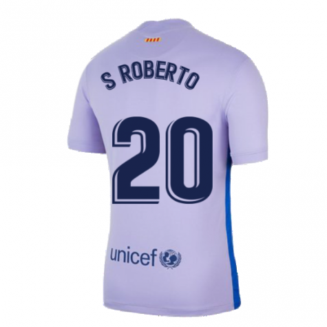 2021-2022 Barcelona Away Shirt (S.ROBERTO 20)